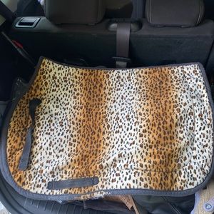 Cheetah saddle pad